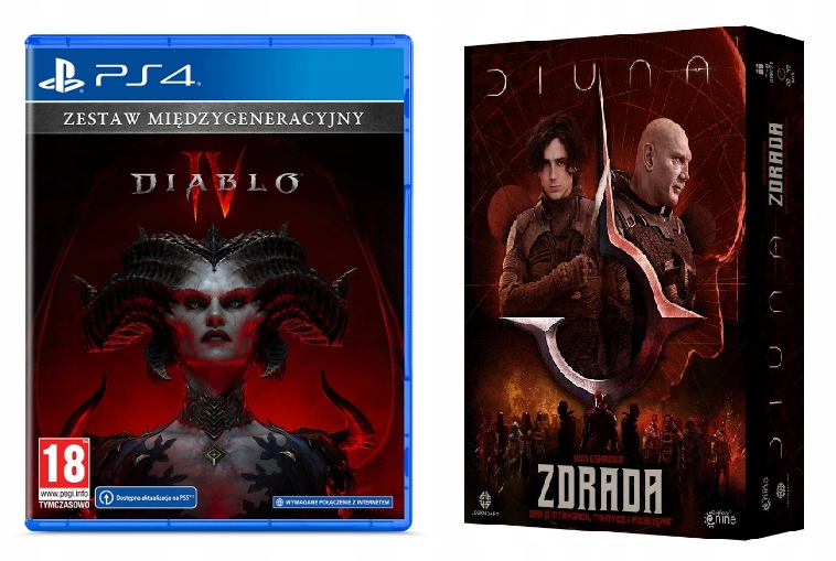 Diablo IV + Diableski zestaw gadżetów PS4 + Diuna: Zdrada
