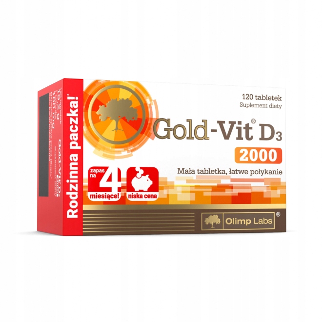 OLIMP GOLD-VIT D3 2000 jm 120 tabletek witamina D3