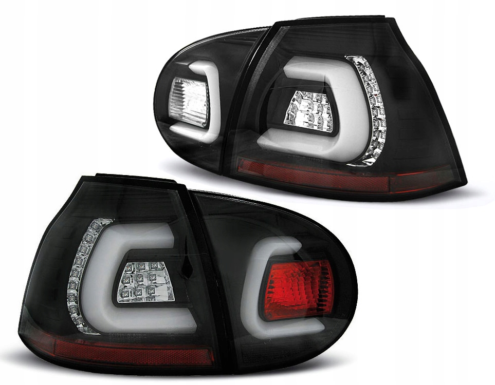 VW GOLF 5 03-09 LAMPY TYLNE BLACK LED BAR TUNING