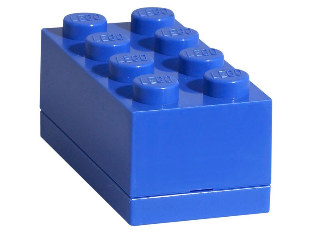 MINIPUDEŁKO KLOCEK LEGO 8 (NIEBIESKIE) (40121731)
