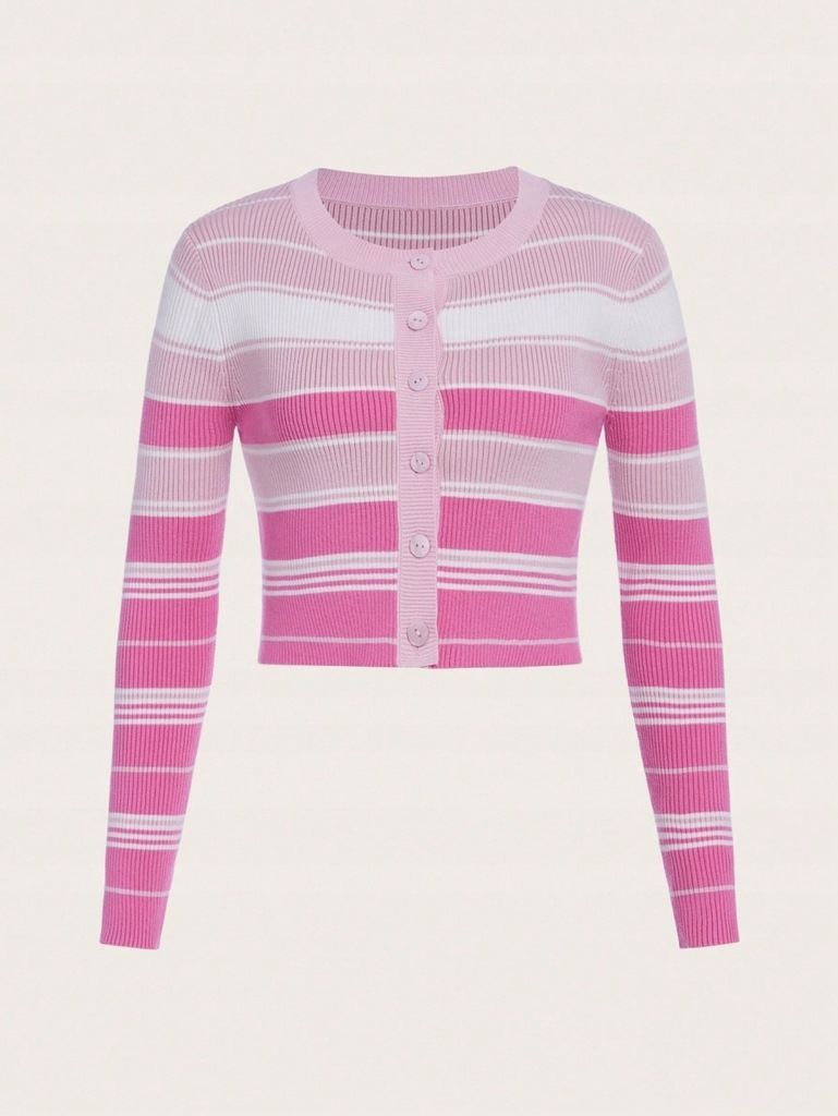 SHEIN SWETER DZIEWCZĘCU RÓŻOWY W PASKI 158CM 700