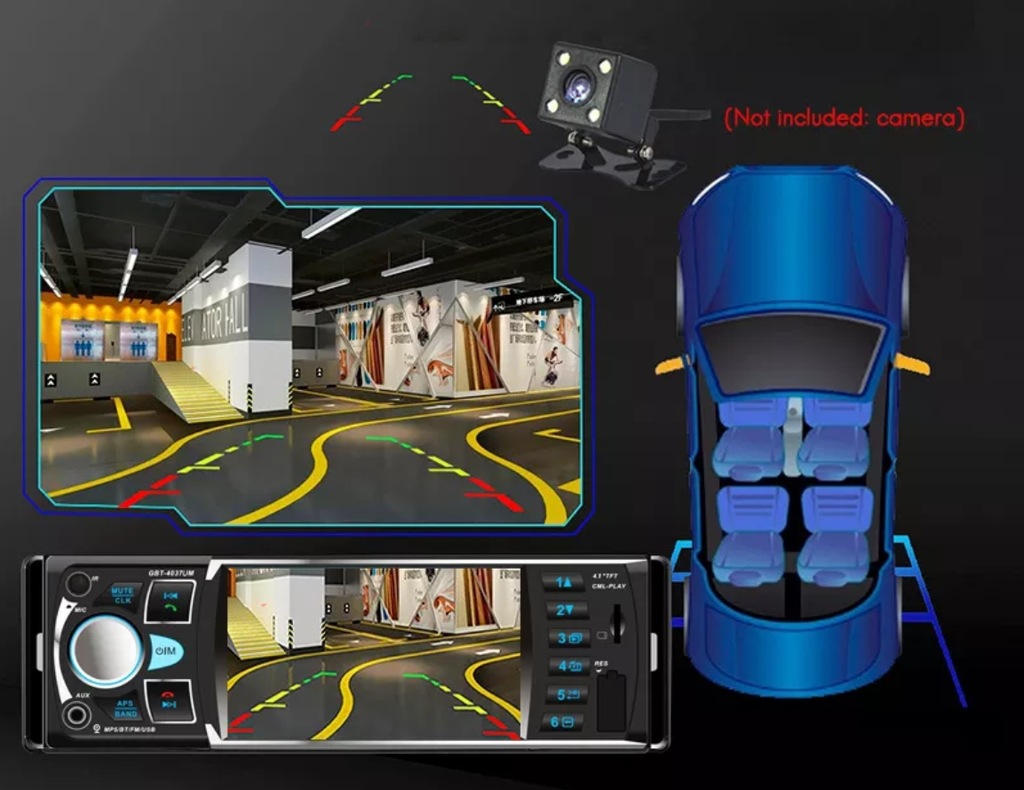 Купить Автомобильный радиоприемник 1DIN 4,0 дюйма USB-КАМЕРА BLUETOOTH: отзывы, фото, характеристики в интерне-магазине Aredi.ru