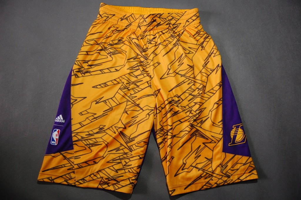 Spodenki dwustronne Adidas NBA Lakers roz S