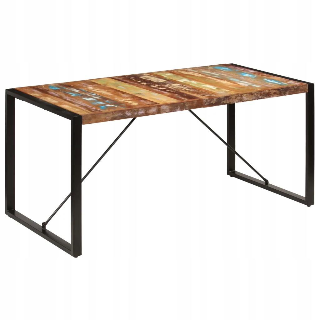 Stół jadalniany, 160 x 80 x 75 cm, lite drewno z
