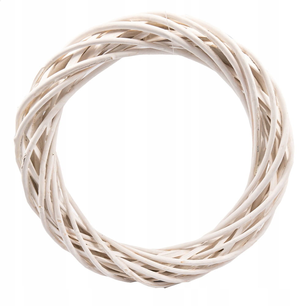 KOŁO WIKLINOWE RATTANOWE RATTAN WIANEK 20 CM BIAŁE