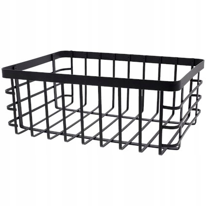 KOSZ METALOWY LOFT CZARNY 30cm INDUSTRIALNY