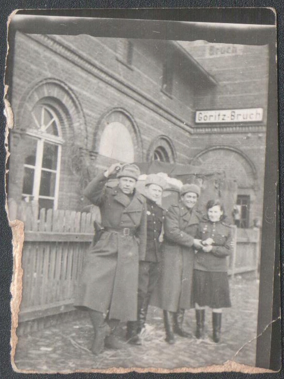 Ługi Górzyckie Słubice Dworzec. Rosjanie luty 1945