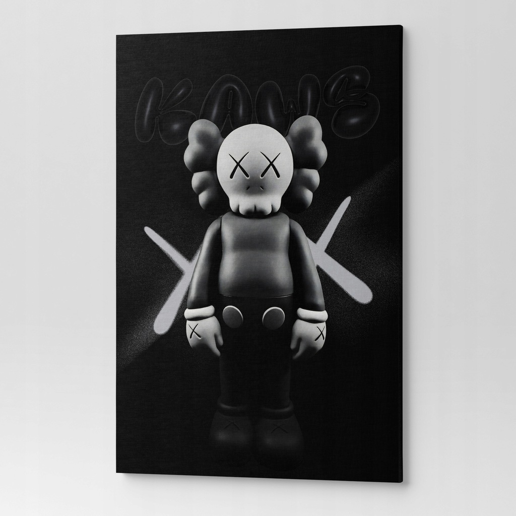 Obraz na płótnie na ścianę do salonu pokoju FIGURKA KAWS POP00070 80X120