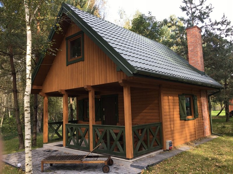 Domek drewniany 35 m2 + 35 m2 poddasza