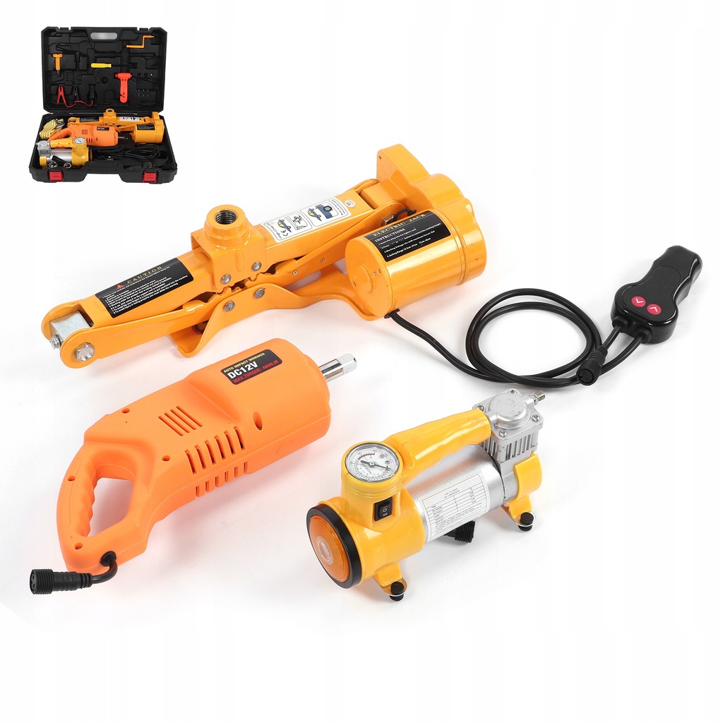 12V Electric Car Jack Tire Lifting 42cm 3 Tons 11447063346 oficjalne archiwum Allegro