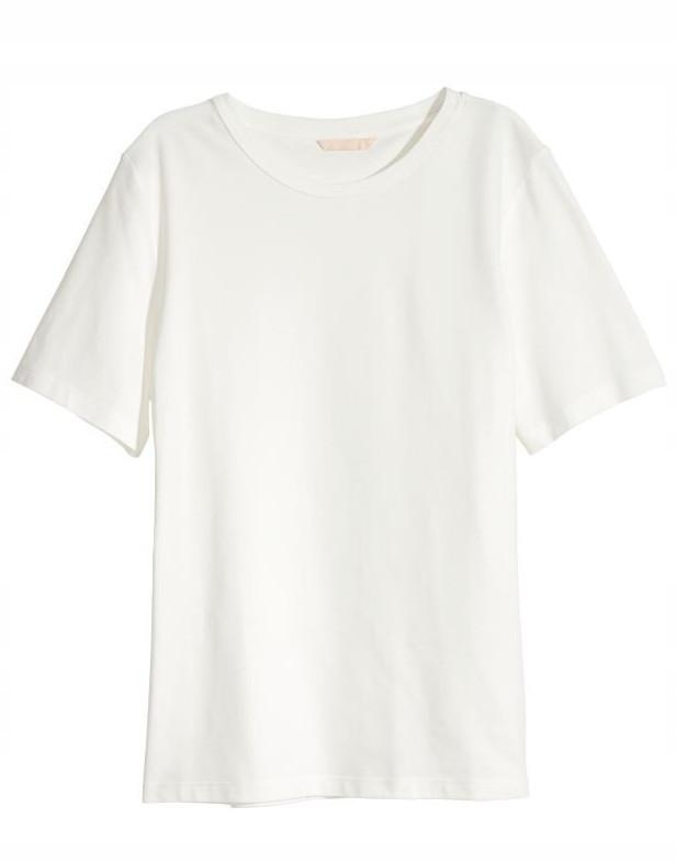 32I090 H&M__Z06 LUŹNY BIAŁY T-SHIRT__XXL