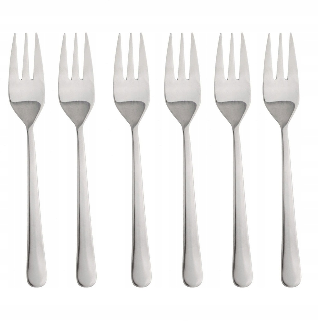 Widelczyki do ciasta deserowe 6-ele sztućce nierdzewne widelczyk KINGHOFF