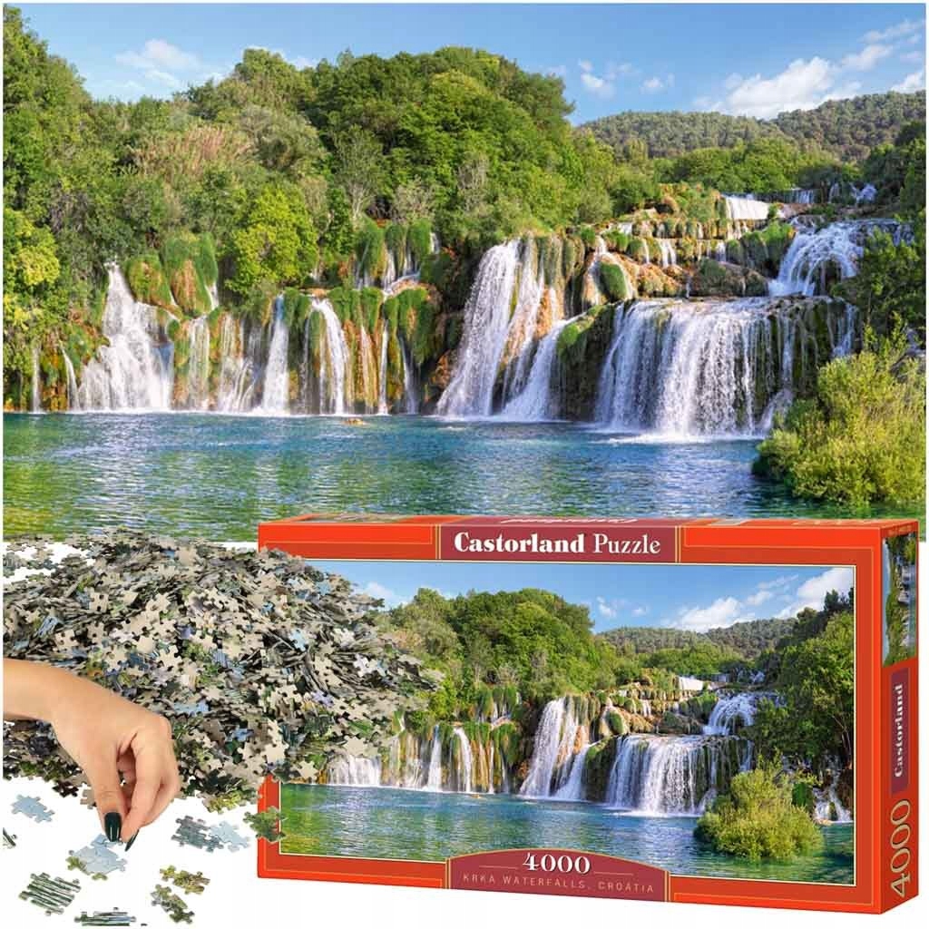 CASTORLAND Puzzle układanka 4000 elementów Krka Waterfalls, Croatia - Wodos