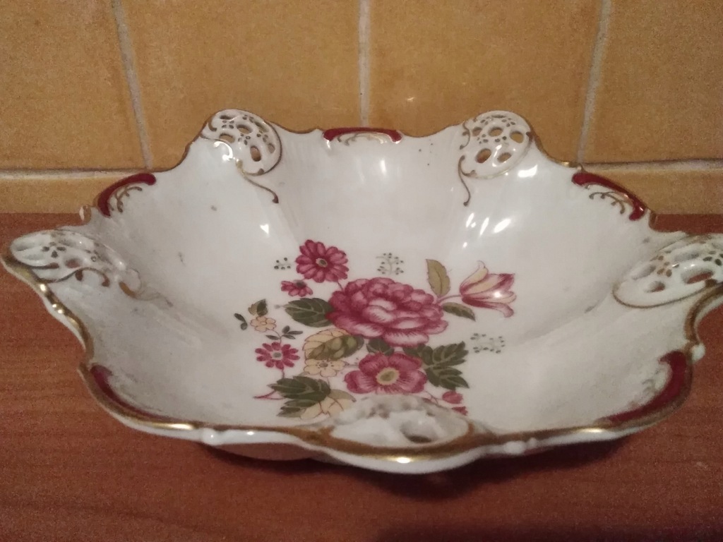 Stara niemiecka porcelana Oryginalna patera