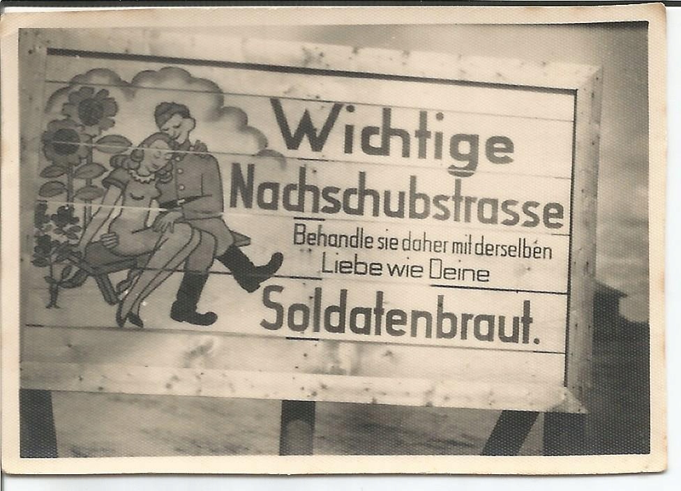 Wehrmacht znak Wichtige Nachschubstrasse