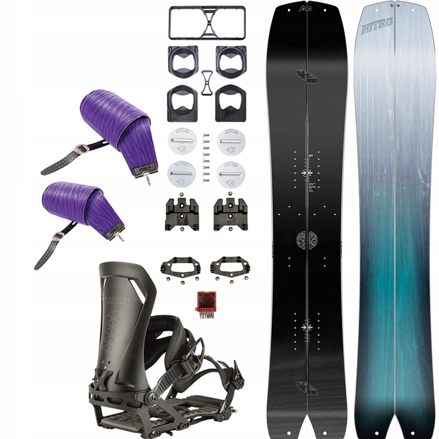 Splitboard NITRO Squash + foki + wiązania + pucki