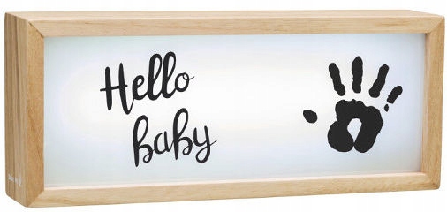 ŚWIECĄCE PUDEŁKO Z PIÓREM LIGHT BOX BABY ART