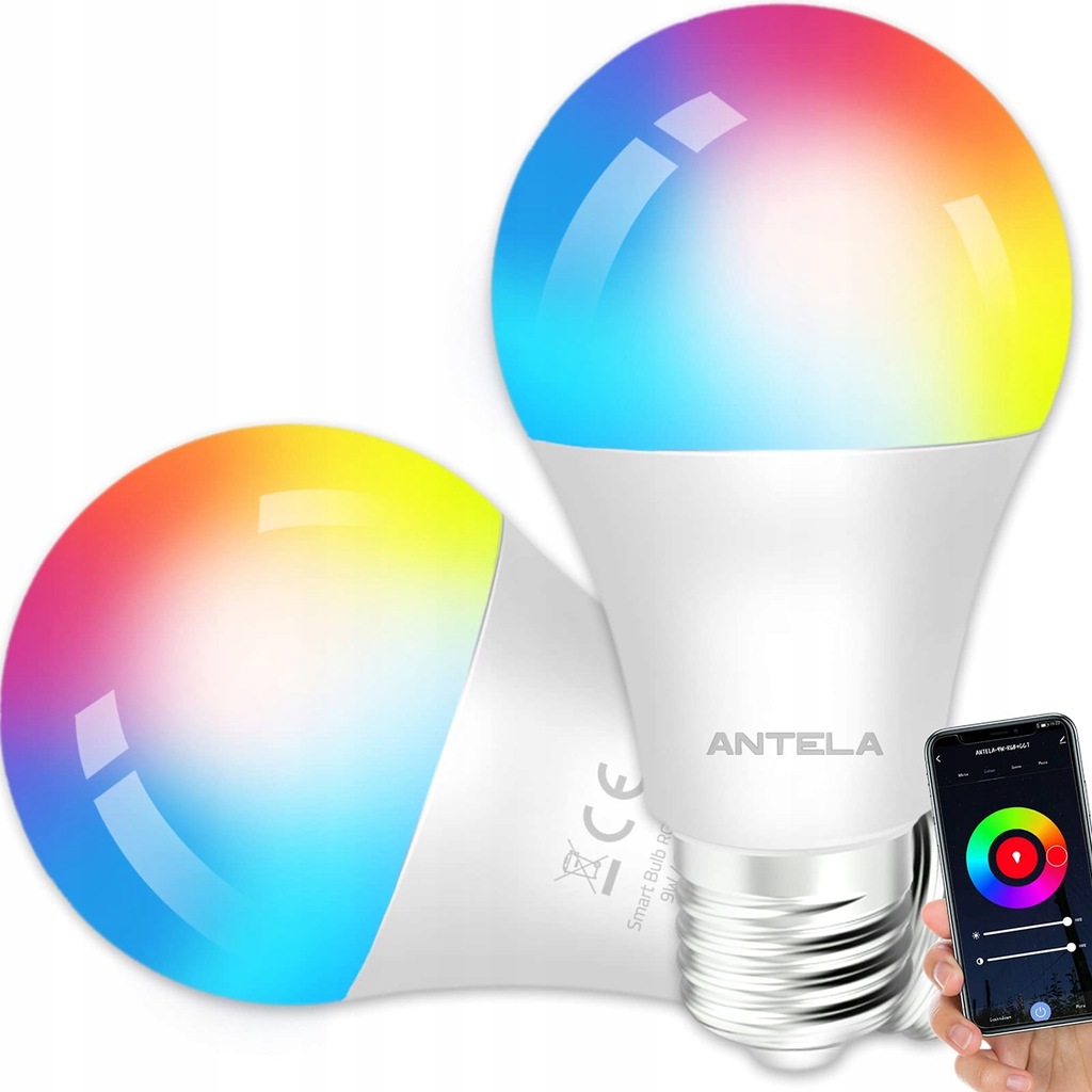 Żarówka LED RGB Antela E27 9 W
