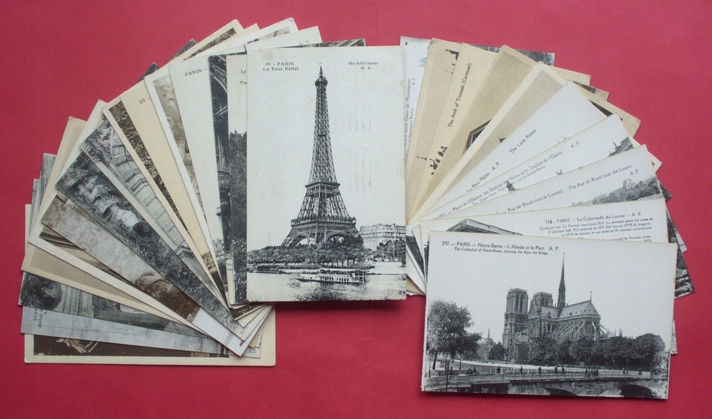 25 przedwojennych pocztówek - Paryż --- Paris - F