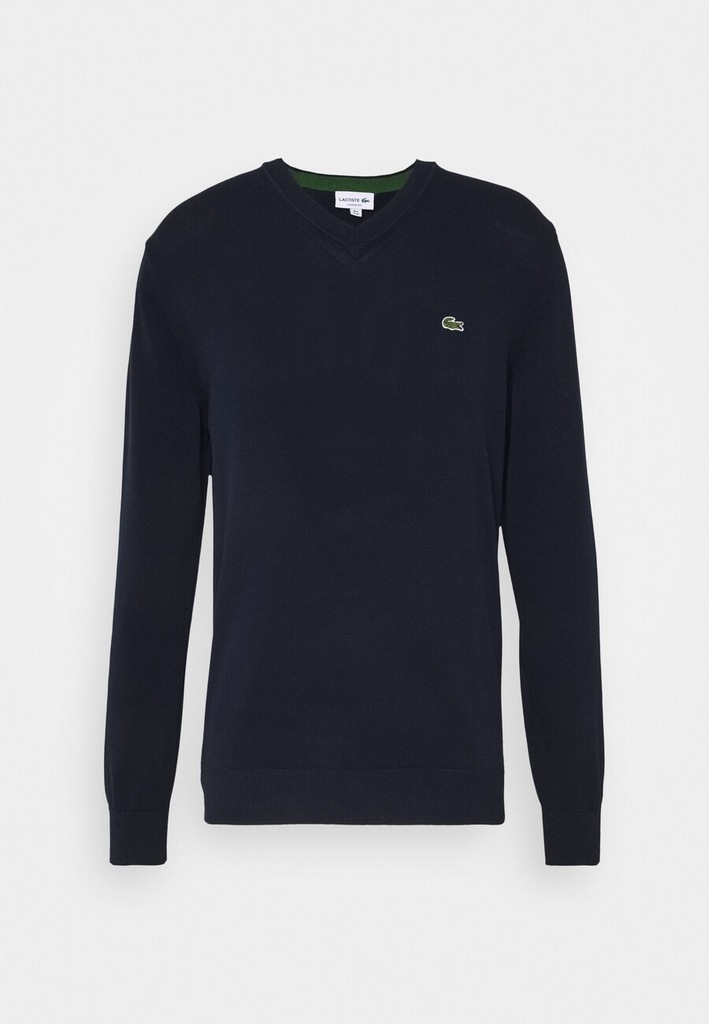 LACOSTE SWETER MĘSKI GRANATOWY Z LOGO L 1BAD