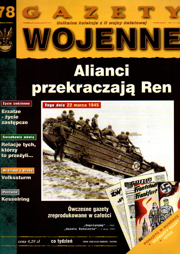 Gazety Wojenne 78 Alianci przekraczają Ren