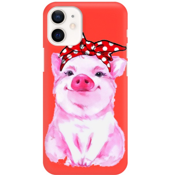 Etui Mat Czerwony do IPHONE 12 MINI Zabawne Wzory