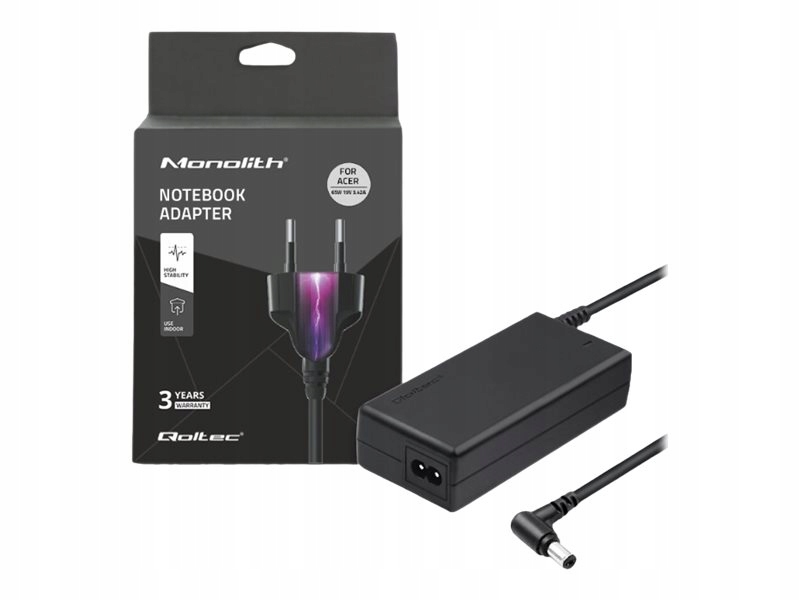 Qoltec Zasilacz do Acer 65W 19V 3.42A 5.5x1.7