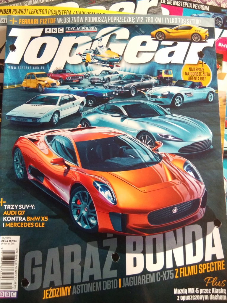 Top Gear 12/2015 auta Jamesa Bonda