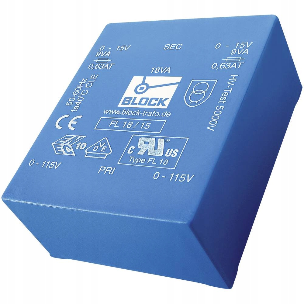 Transformator na PCB Block FL 18/12