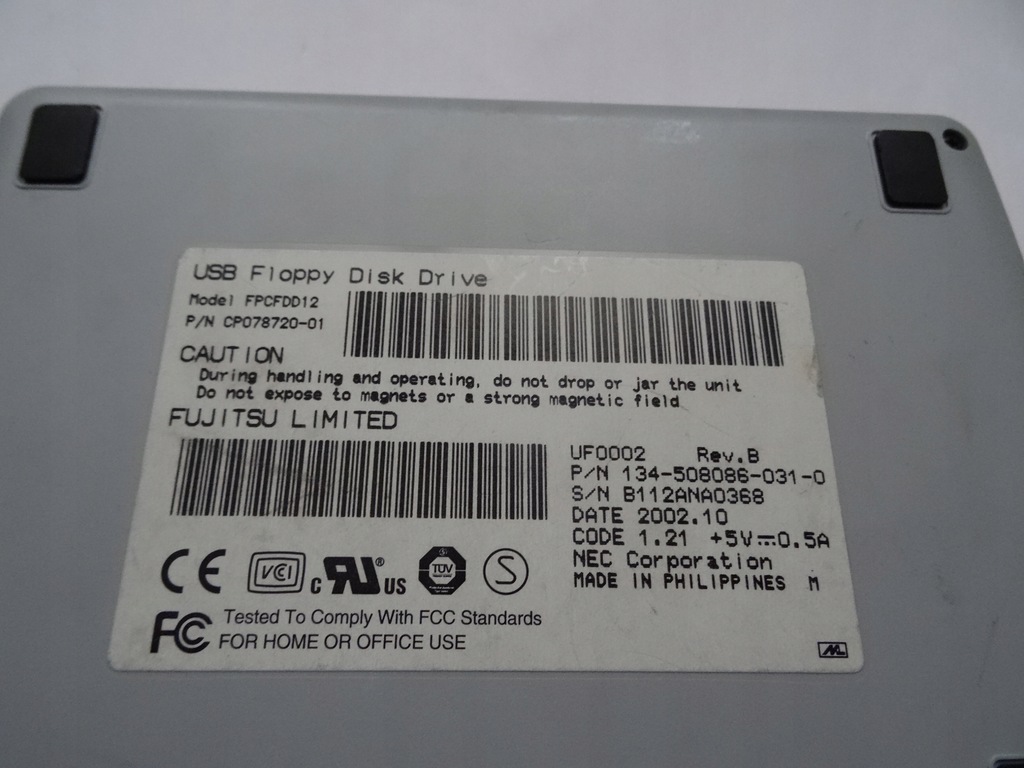 NAPĘD USB Floppy Disk Drive FPCFDD12 Fujitsu 12818428734 oficjalne
