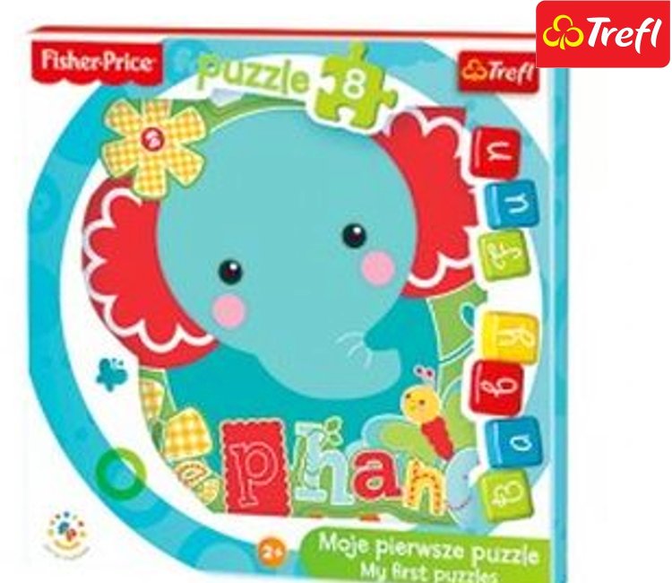 MOJE PIERWSZE PUZZLE 8 el TREFL BABY FUN Słonik