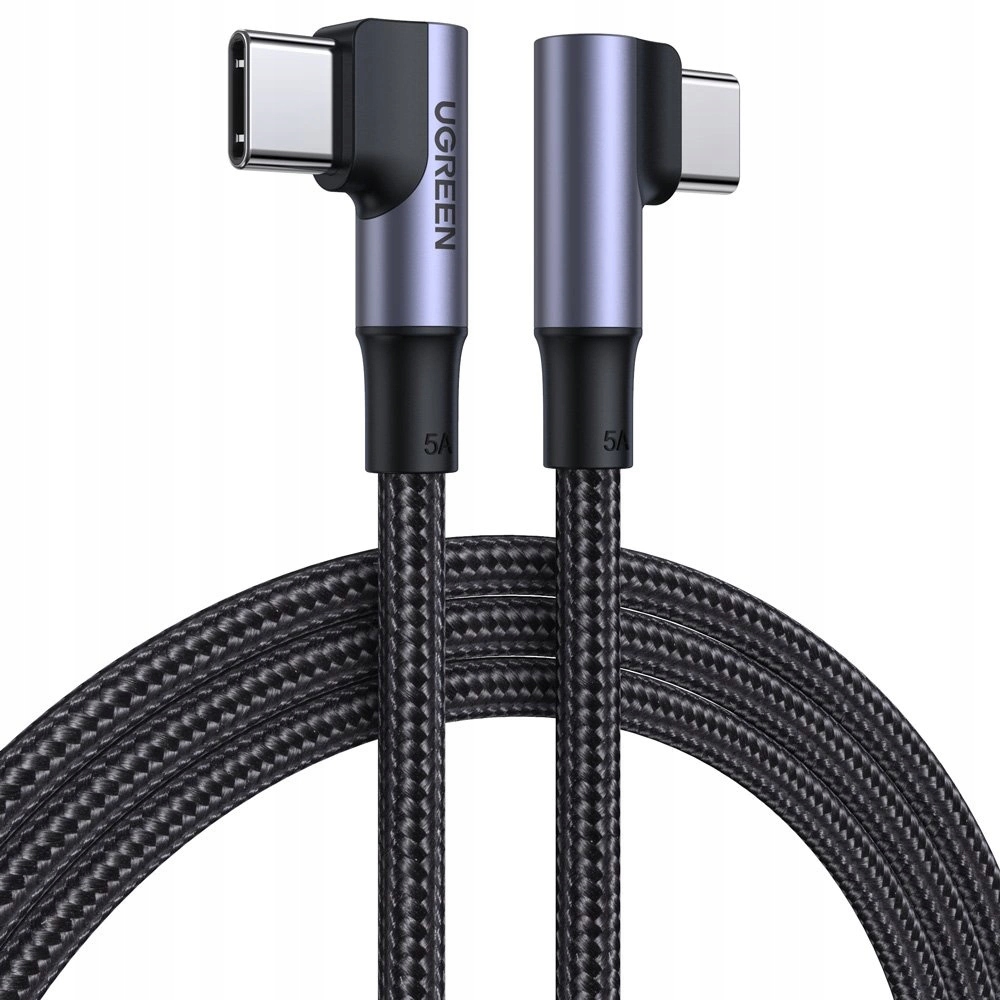 [PO ZWROCIE] Ugreen kątowy kabel USB Typ C - USB Typ C Quick Charge Power D