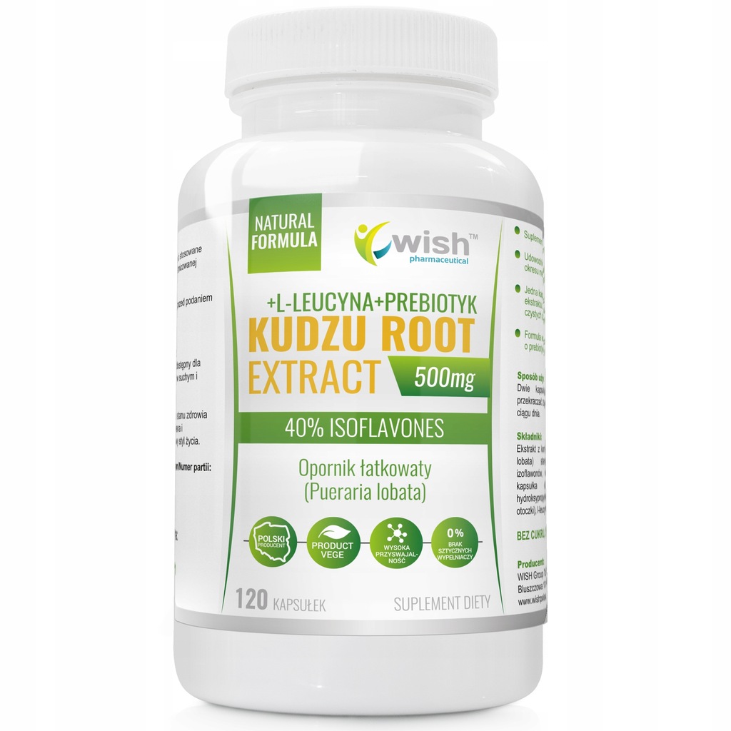 Suplement diety Wish Pharmaceutical Kudzu Root Extract 120 kapsułek