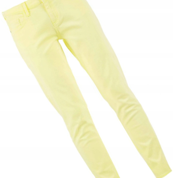 S.OLIVIER 44/34 neonowe spodnie denim żółte xl