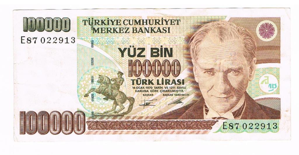 100 tys. lir Turcja