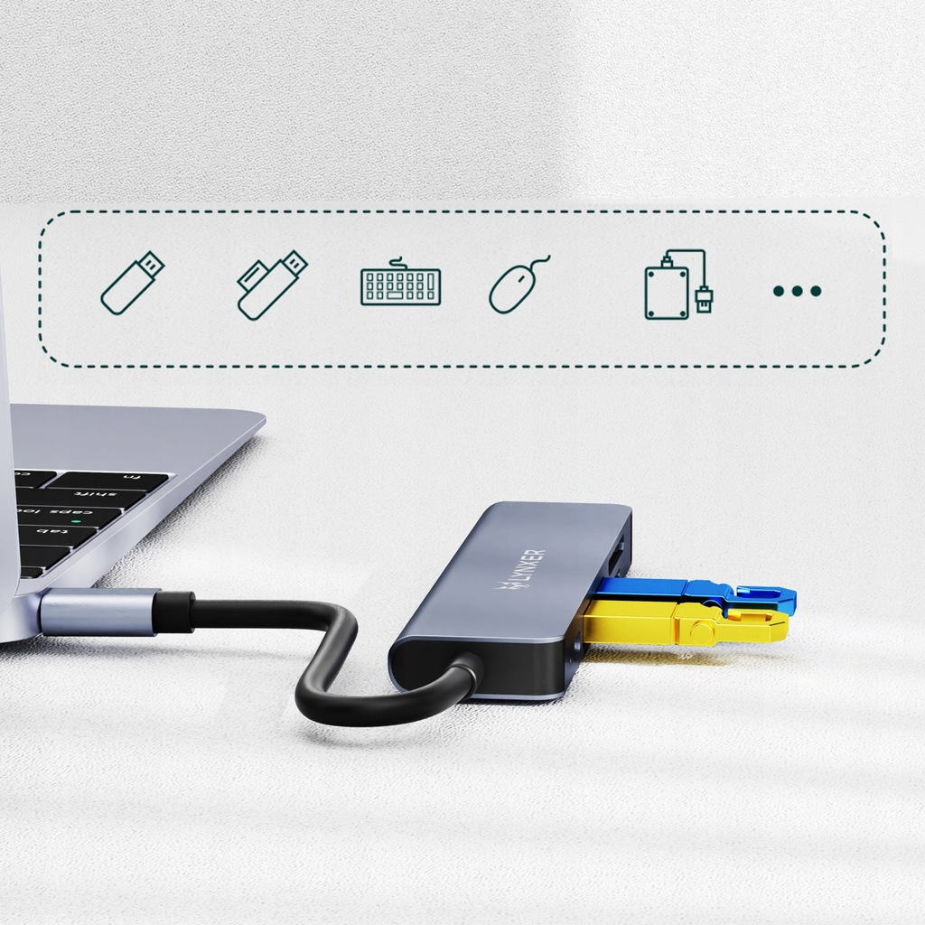 Купить АДАПТЕР-концентратор USB-C 6 в 1 HDMI 4K / USB 3.0 / СЧИТЫВАТЕЛЬ: отзывы, фото, характеристики в интерне-магазине Aredi.ru