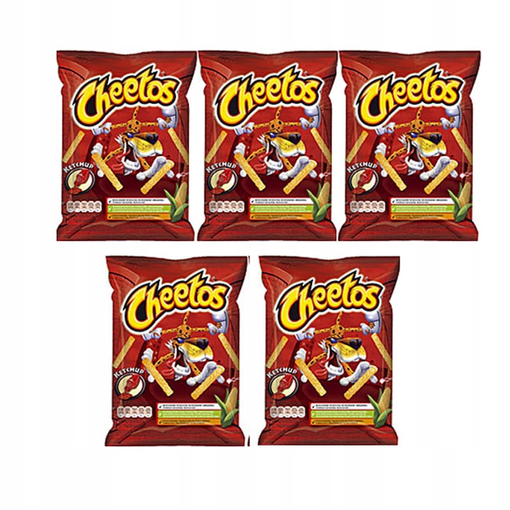 Lays CHEETOS Ketchup 85g Pakiet 5szt 12017744274 oficjalne archiwum