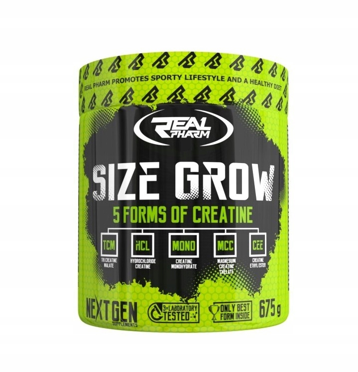 Kreatyna SIZE GROW kiwi-kaktus RealPharm 675 g