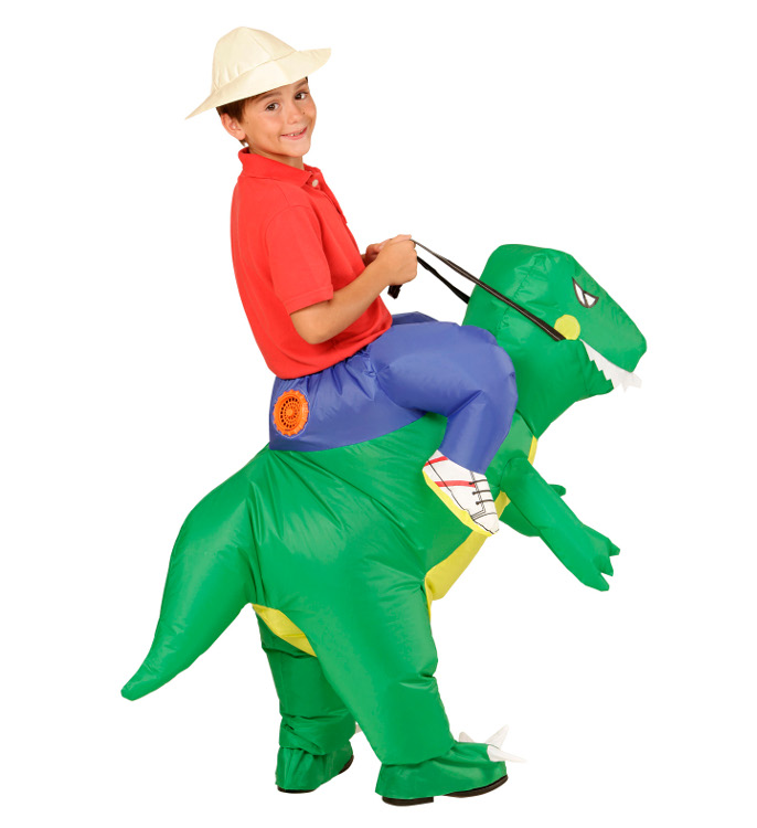 STRÓJ DINOZAUR DMUCHANE SPODNIE + KAPELUSZ DZIECI