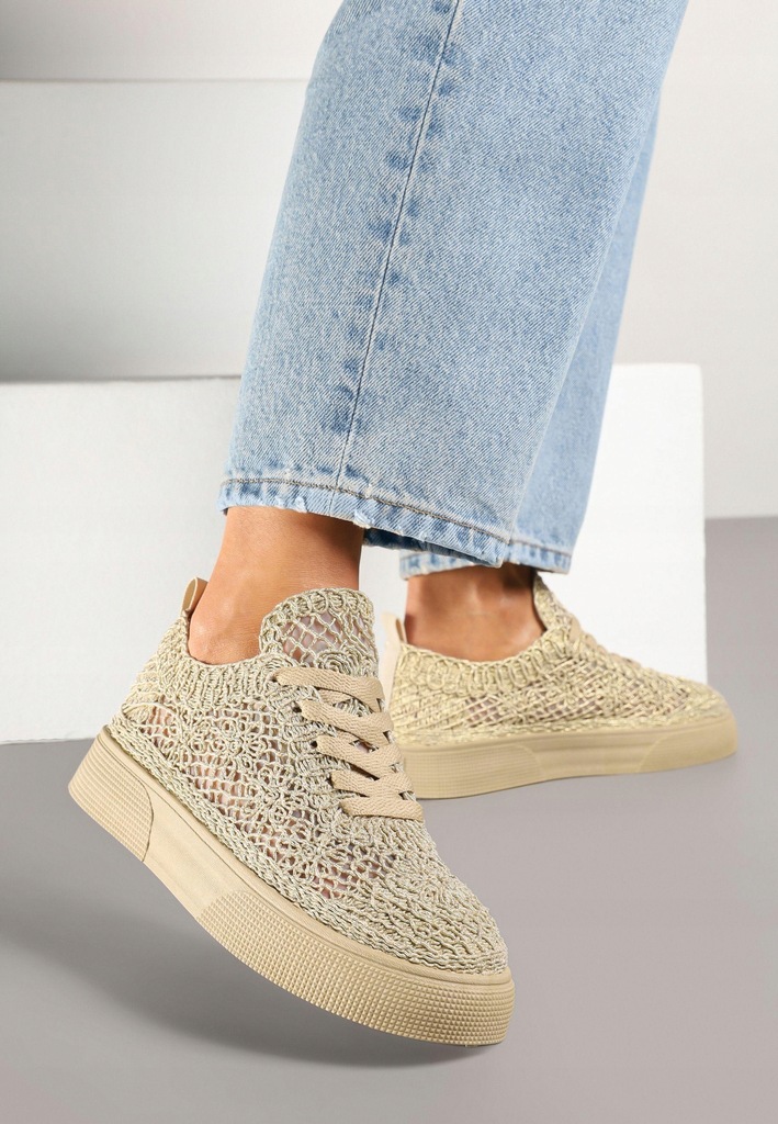 Born2Be Złote Sneakersy damskie 41