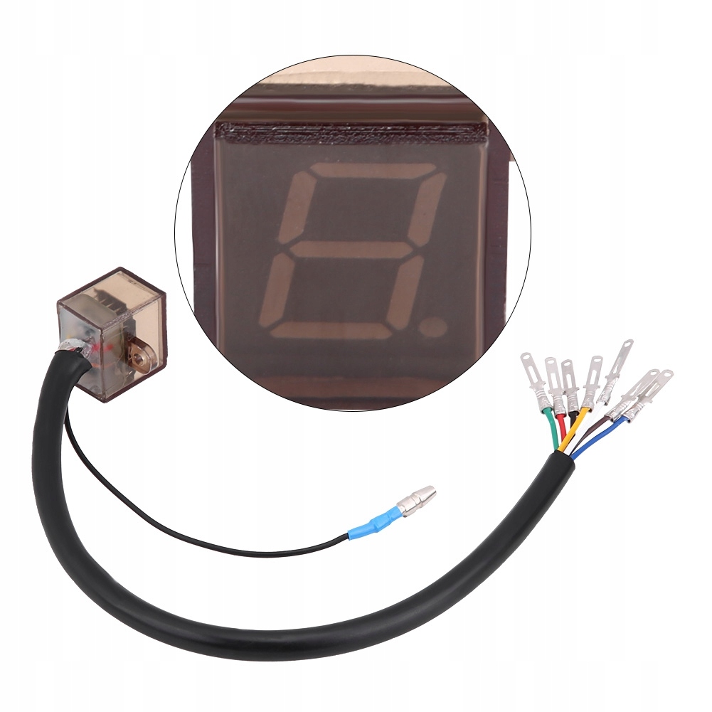 WYŚWIETLACZ BIEGÓW WSKAŹNIK MOTOCYKLA MOTOCYKLOWY NIEBIESKI WODOODPORNY