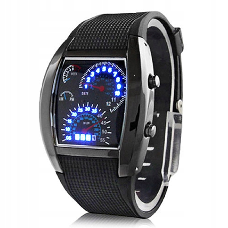 1-częściowy męski cyfrowy zegarek LED. zegarki