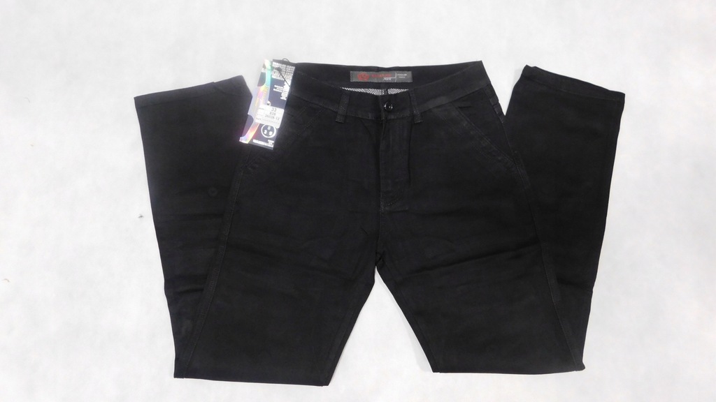 Spodnie męskie BSJ Jeans czarne 42 pas 112-114 cm