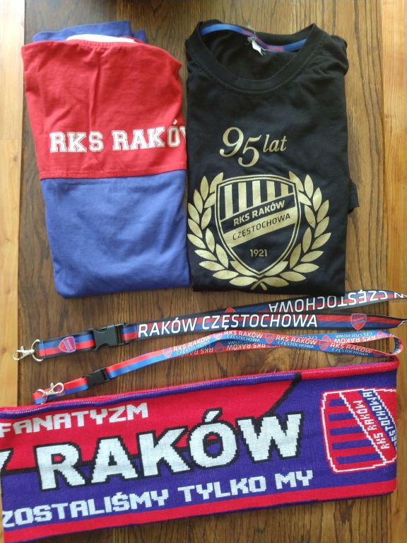 Zestaw kibica RKS "Raków" Częstochowa !!!