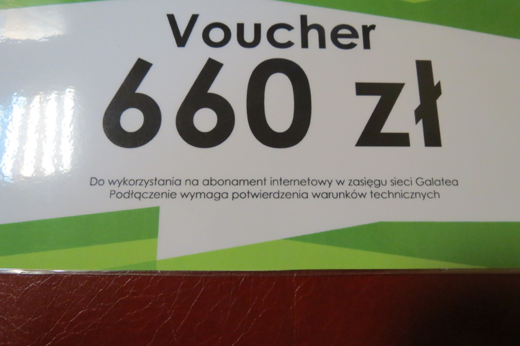 Voucher na internet wart 660 zł od Galatei (II)