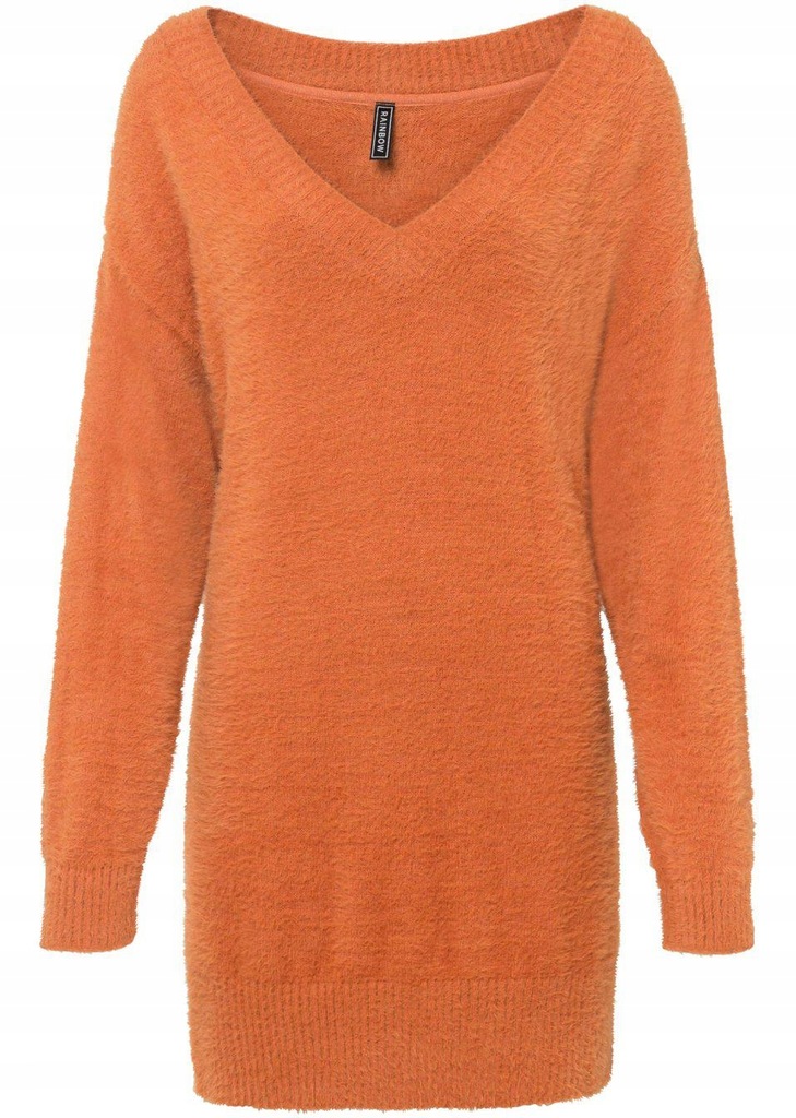 POMARAŃCZOWY SWETER DAMSKI __36