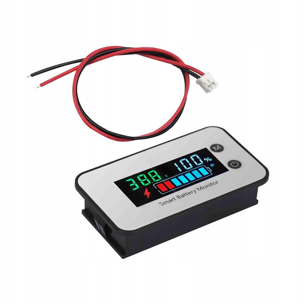 Voltmeter Professional Digital Tester LCD Display B IPX7 temp alarm