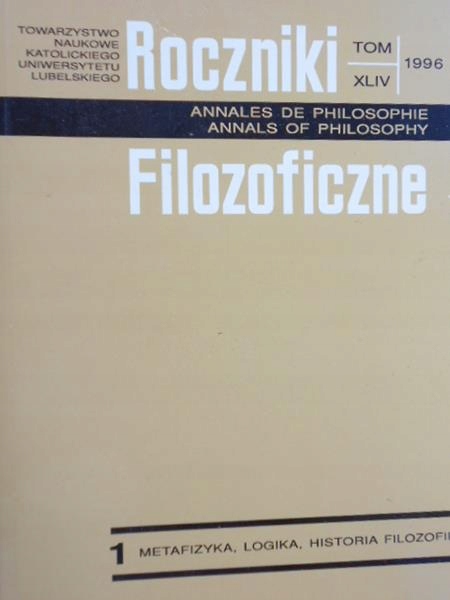 Купить Roczniki Filozoficzne, том XLIV, 1996 г.: отзывы, фото, характеристики в интерне-магазине Aredi.ru
