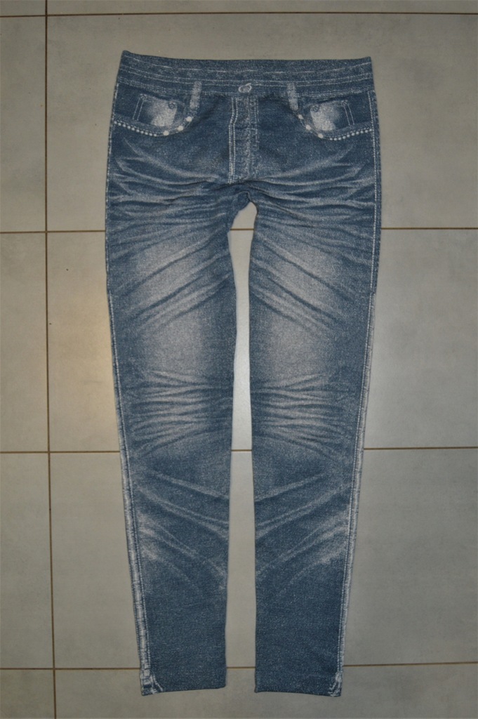 Ocieplane Legginsy / Getry a'la jeans _ 12-13 lat