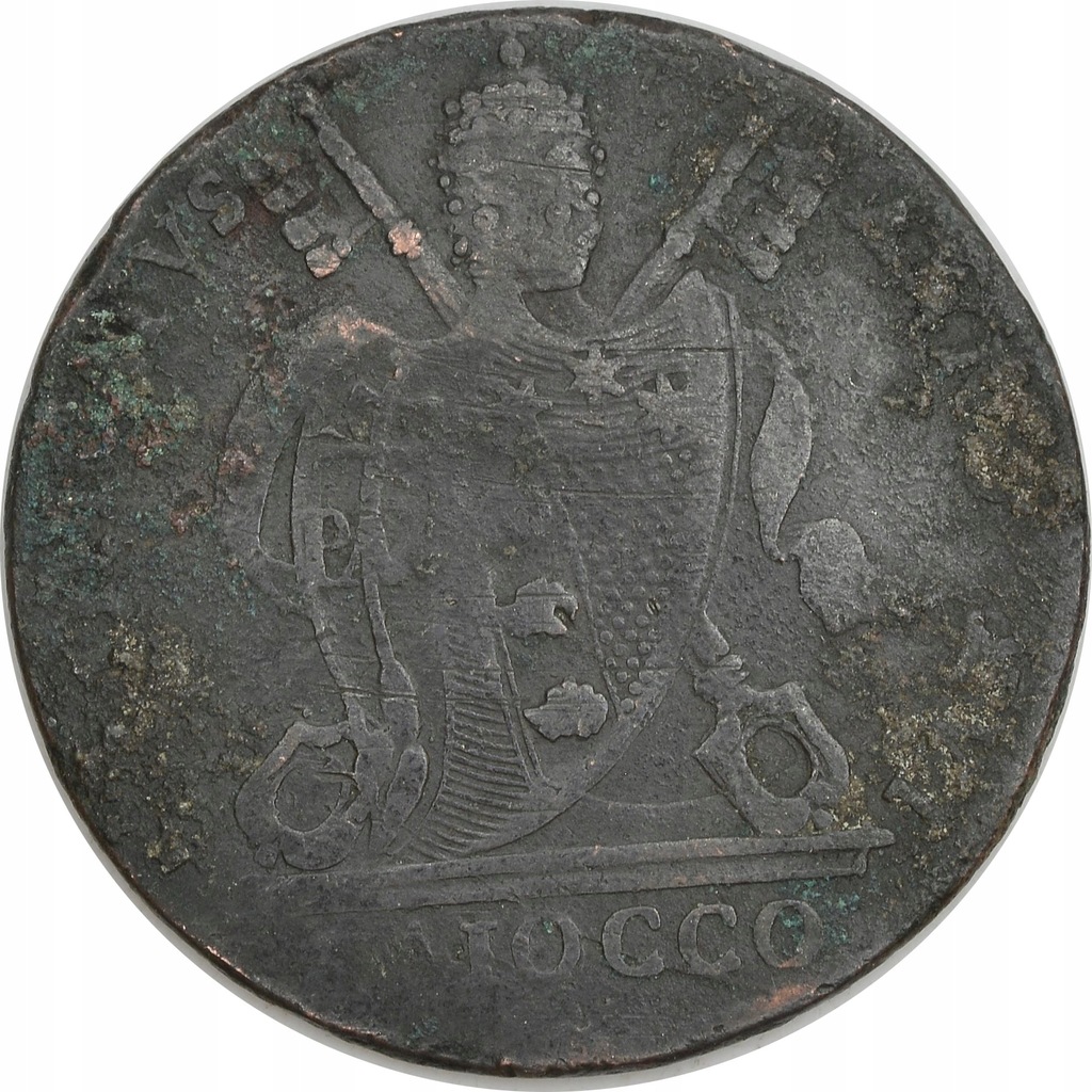 15.PAPIESTWO, PIUS VII, 1 BAIOCCO 1816 B (?)/ XVI